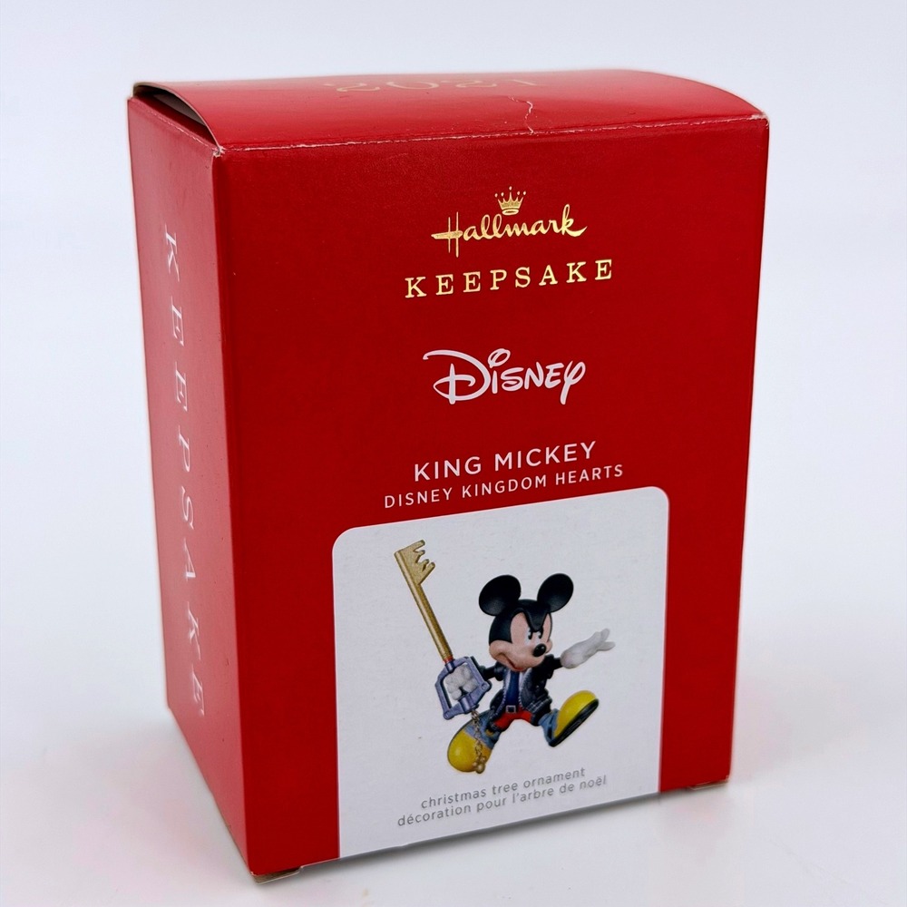Rare! Hallmark Ornament Excellent Disney Kingdom Hearts King Mickey 2021